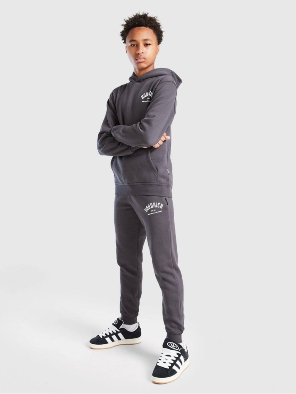 Hoodrich Volcano Hoodie, Dark Grey, Youth XL